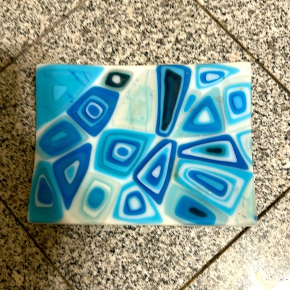 Handmade glass tray from a local artist in Santa Fe, New Mexico. - Picture 1 of 5